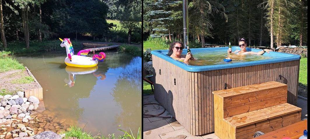 Ferienwohnung für 2 Personen, mit Balkon und Whirlpool sowie Terrasse und Garten in Hüllhorst - 2