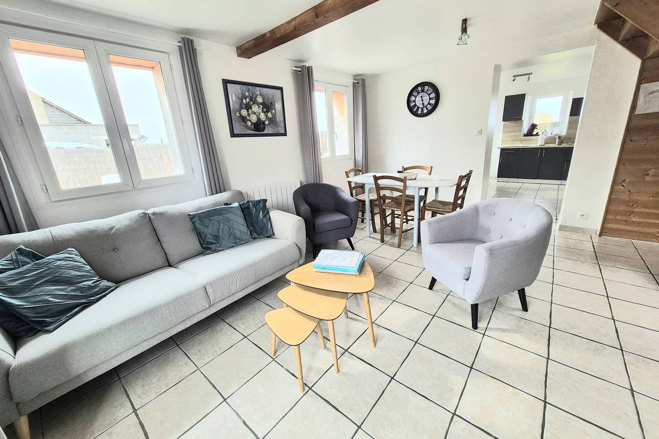 Ferienhaus für 4 Personen mit Garten in Saint-Laurent-sur-Mer, Bayeux und Umgebung