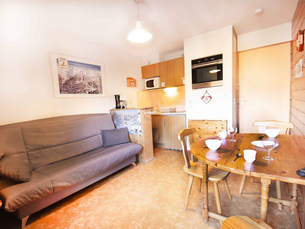 Ganzes Studio, Studio, Haustiere erlaubt - Blick auf Park 4 Pers. in La Norma, Villarodin-Bourget