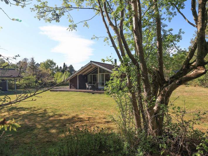 Feriehus for 6 personer, med terrasse og hage, dyr tillatt i Helberskov