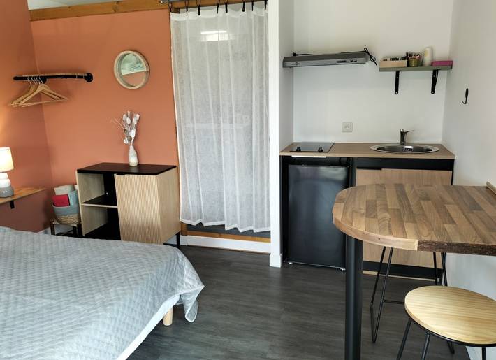 Location de vacances pour 2 personnes, avec jardin ainsi que piscine et vue sur le lac dans Béarn - 4