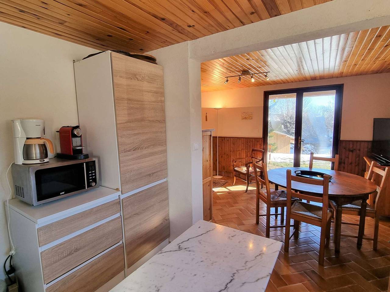 Geräumige Gartenwohnung für 4 nahe Skilift in Saint-Michel-de-Chaillol, Nationalpark Écrins