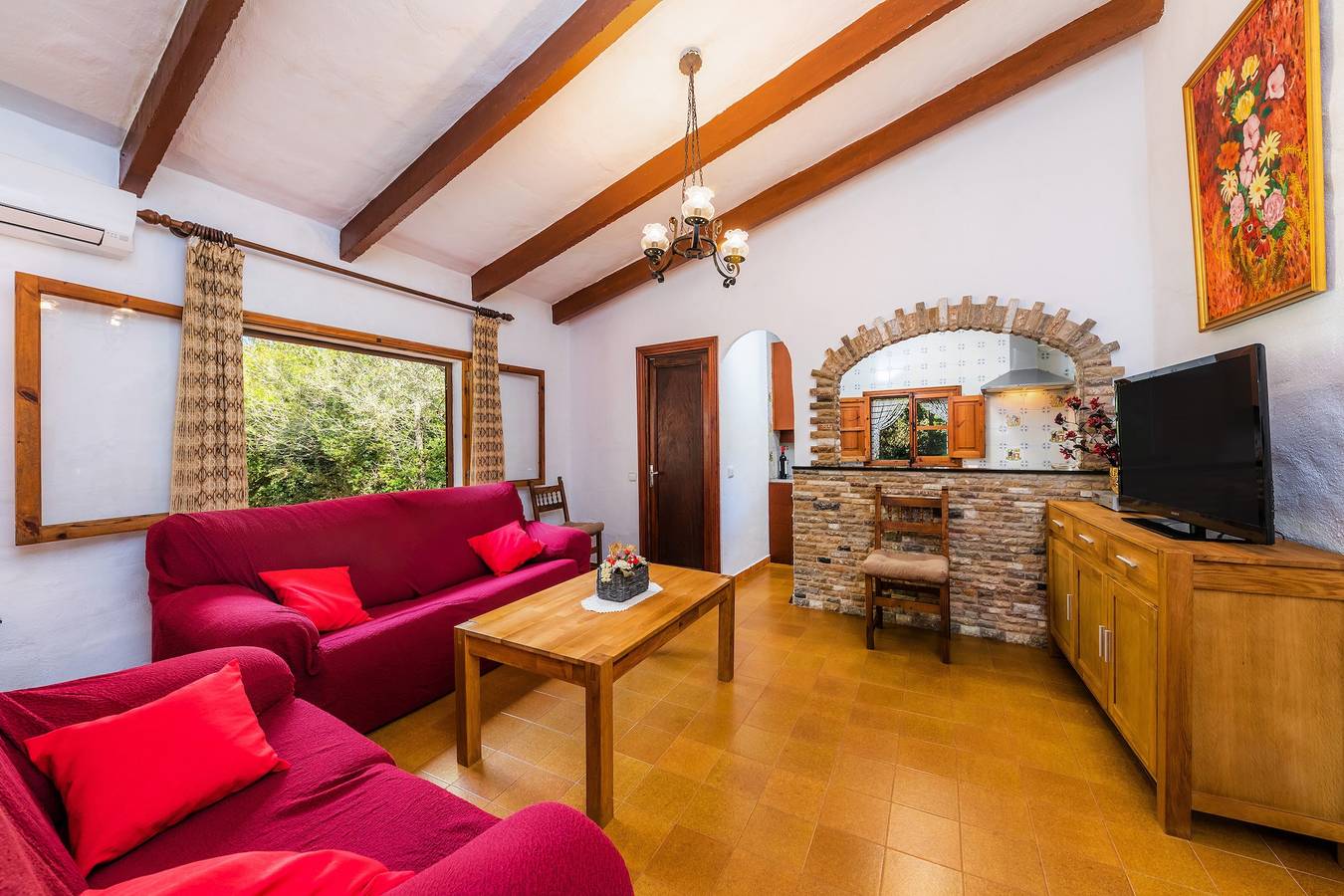 Vacation Home "Can Company" with Mountain View, Pool, Balcony, Terrace & Garden in Campanet, Majorca Center