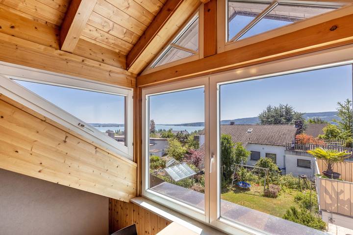 Appartement entier, Appartement confortable "Sonnenuntergang" au bord du lac de Constance avec vue sur le lac & Wi-Fi in Gaienhofen, Untersee