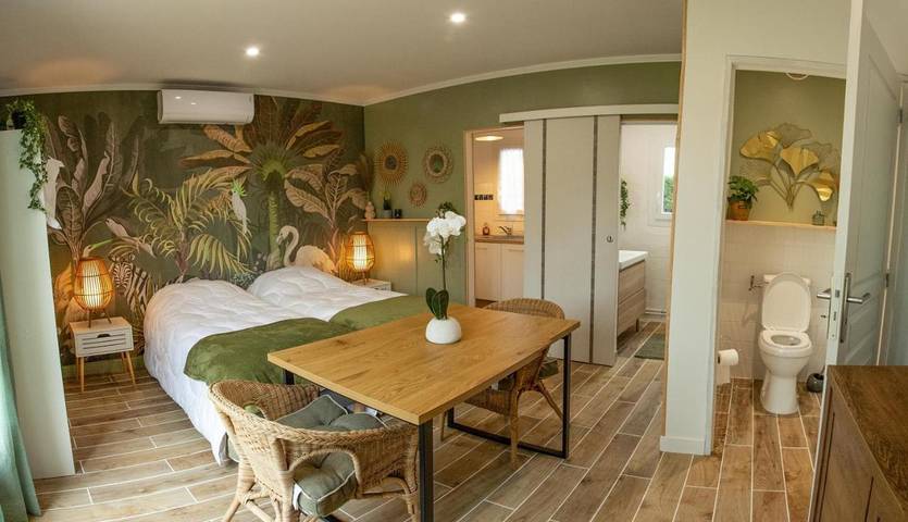 Appartement de vacances pour 2 personnes, avec vue et jardin