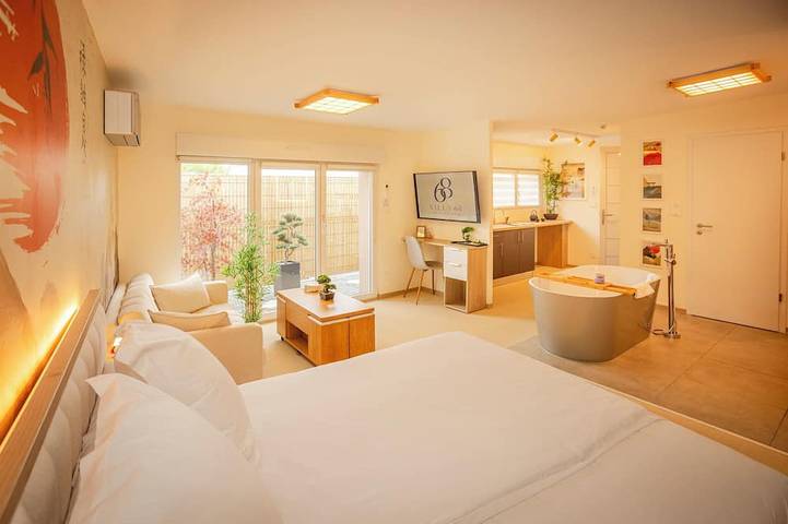 Appartement entier, Zen – Proche Basel | Ambiance Japonaise & Calme in Saint-Louis, Région de Mulhouse