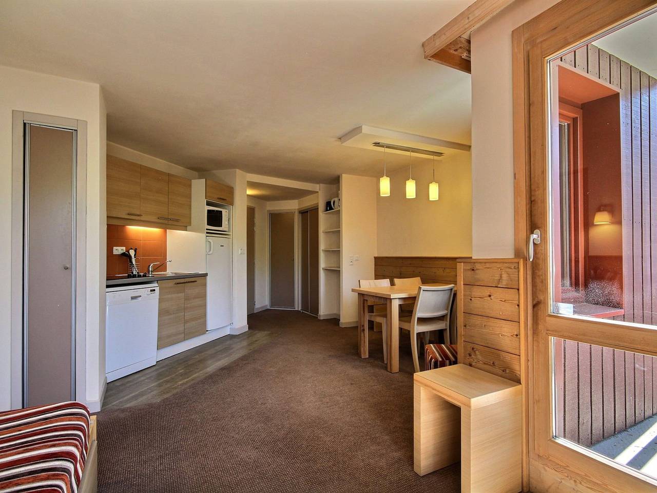 Ganze Wohnung, Große Wohnung für 6 Personen mit Aussicht, in der Nähe der Pisten in Belle Plagne, La Plagne-Tarentaise