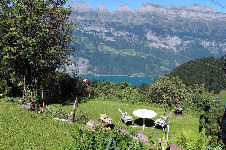 Ganze Ferienwohnung, Chalet Schwendihus (Charmingstay) - 3.5-Zimmerwohnung in Flumserberg Tannenbodenalp, Quarten
