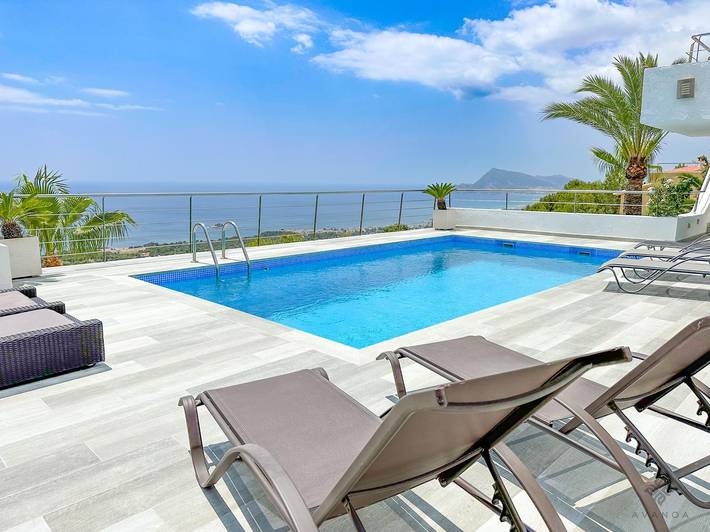 Chalet para 6 personas, con Vistas al mar y Balcón además de Terraza y Jardín en Altea