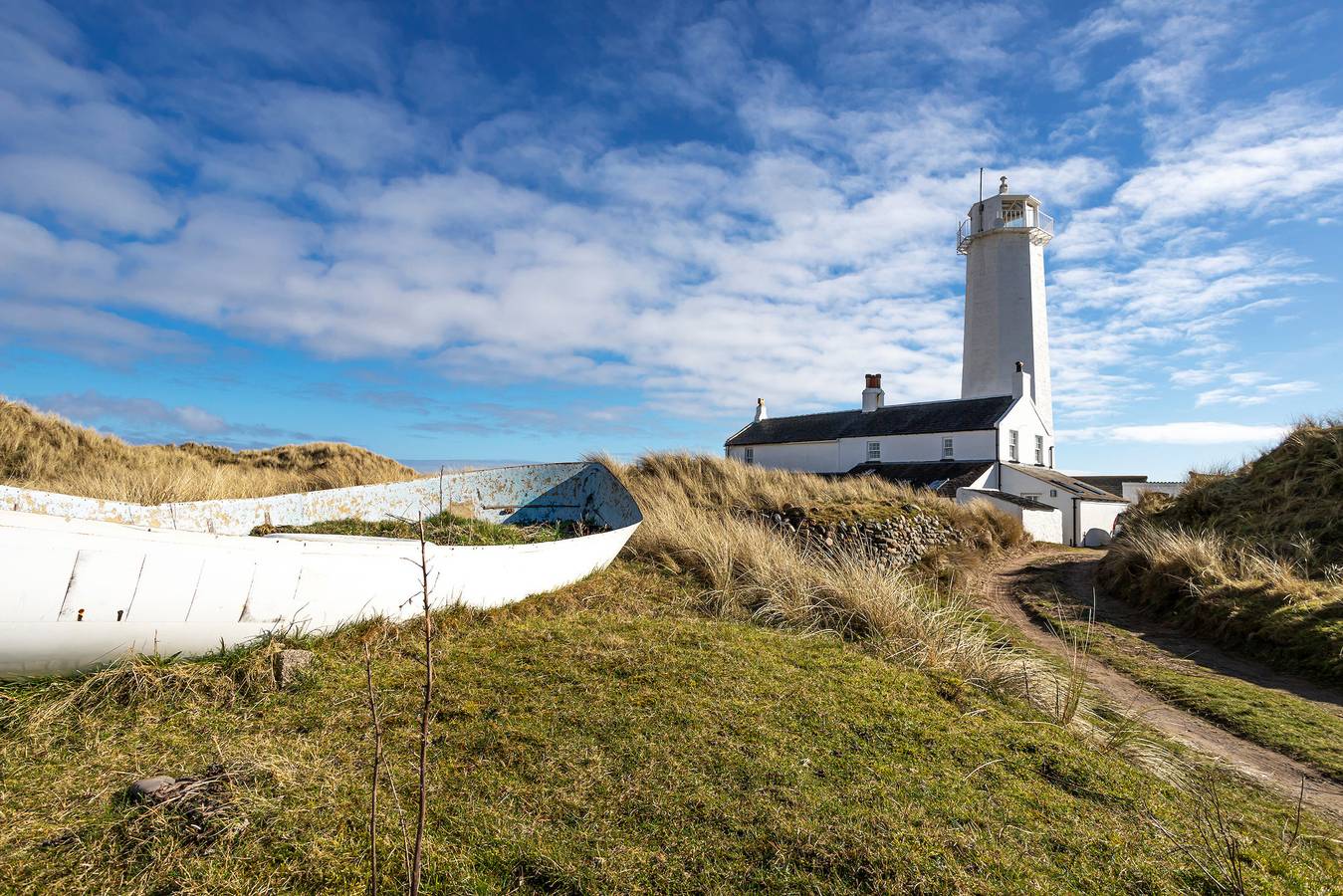 Walney Island Lighthouse in Barrow-in-Furness, Cumbria