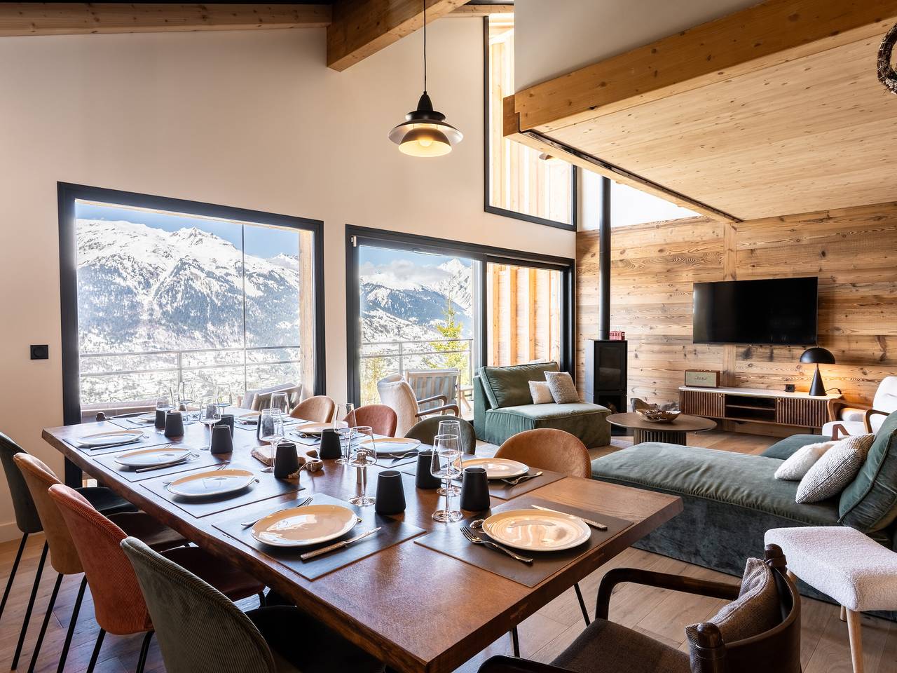 Chalet voor 12 personen met balkon in La Plagne, Aime-la-Plagne