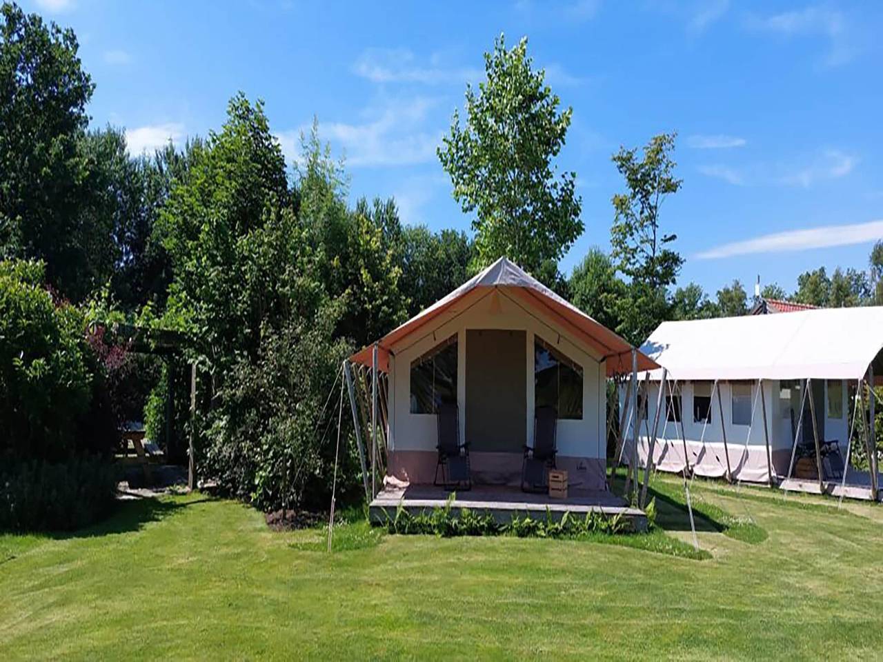 Safaritent in Friesland bij natuur in Friesland