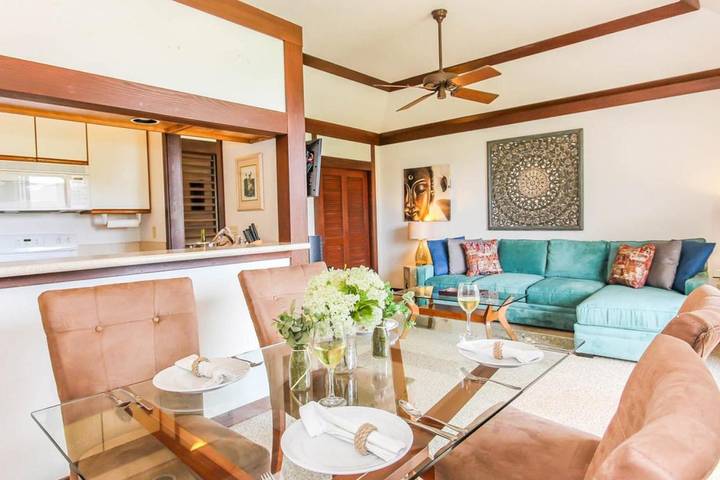 Casa de férias para 4 pessoas, com jacuzzi e piscina e ainda jardim em Kauai