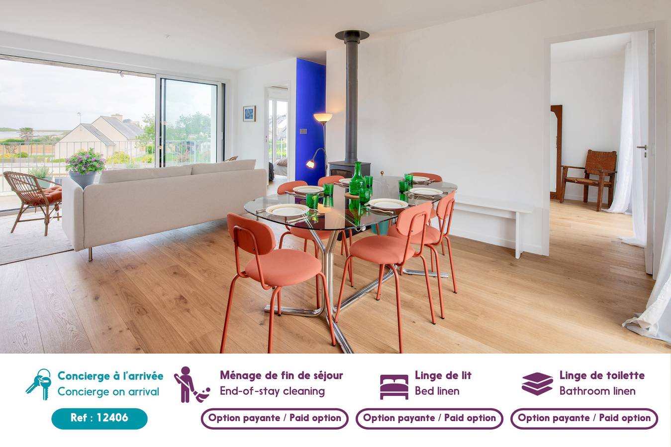 Schöner Meerblick – Haus für 6 personnen in Lilia, Plouguerneau