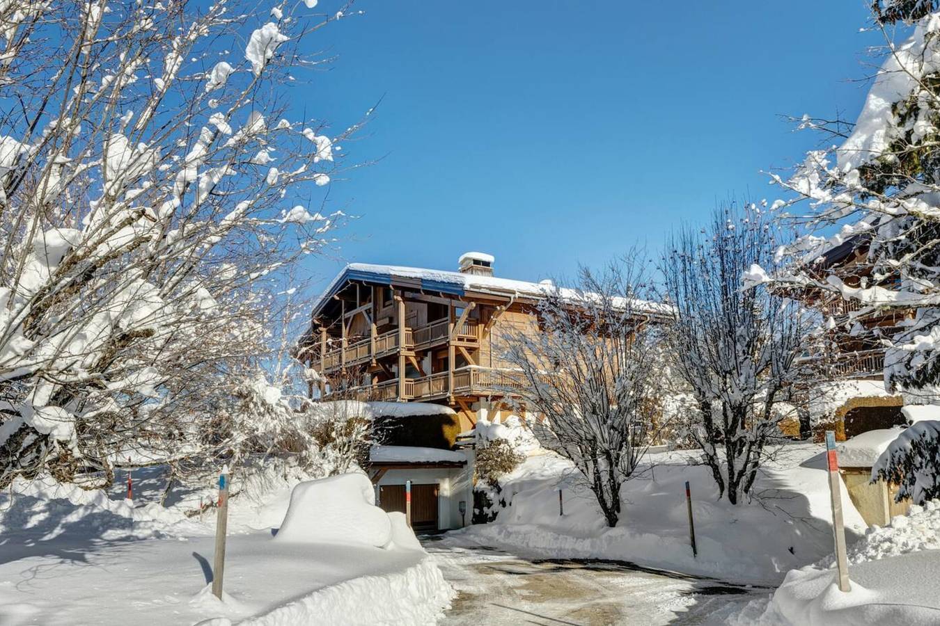 Appartement entier, Appartement avec jardin en front de neige in Megève, Pays du Mont-Blanc