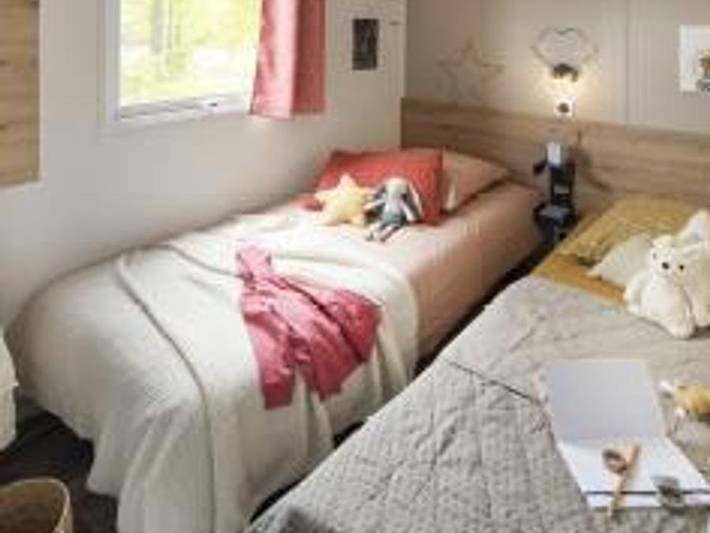 Camping Bleu Mer - Mobilheim 6 personen - Bermudas Trio Modulo Grand Confort in Saint-Georges-de-Didonne, Côte de Beauté
