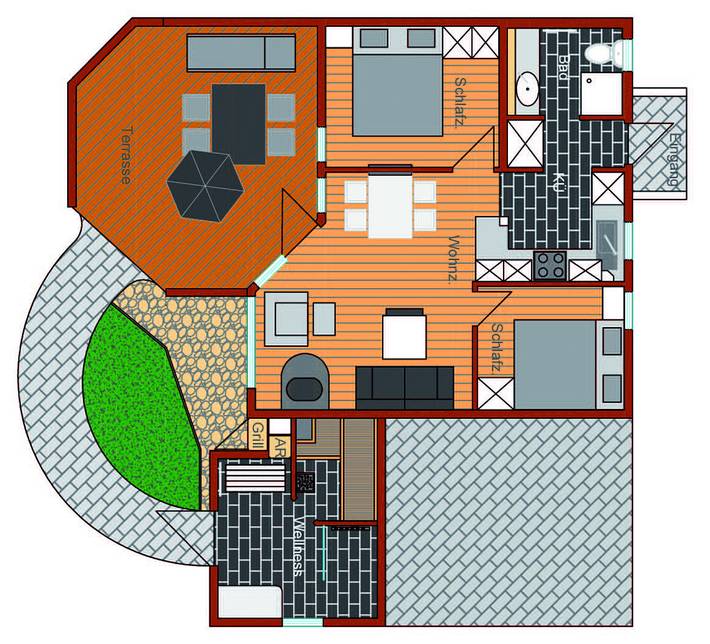 Ferienhaus für 4 Personen, mit Sauna und Garten sowie Terrasse in Otterndorf - 2