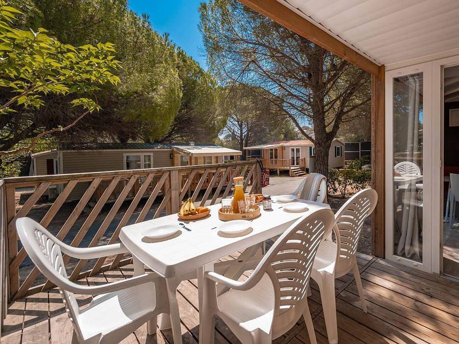 Camping l'Oasis Palavasienne - Mobilhome 6 personas - Mobil-home | Classic | 3 Dormitorios | 6 Pers. | Terraza individual in Lattes, Costa mediterránea (Francia)