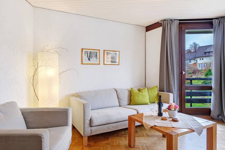 Ferienwohnung für 4 Personen, mit Garten und Sauna, mit Haustier