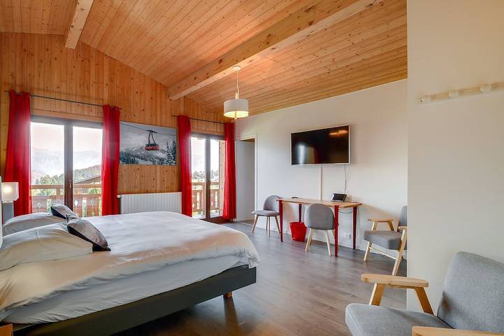 Chalet pour 43 personnes, avec jardin et sauna, animaux acceptés à Cordon - 2