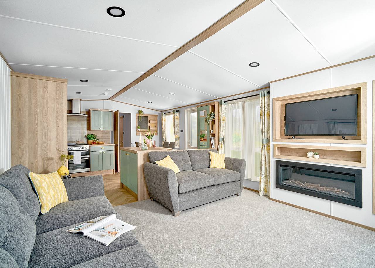 Diamond 3 Bed Caravan Hot Tub in Clarach Bay, Cardigan Bay