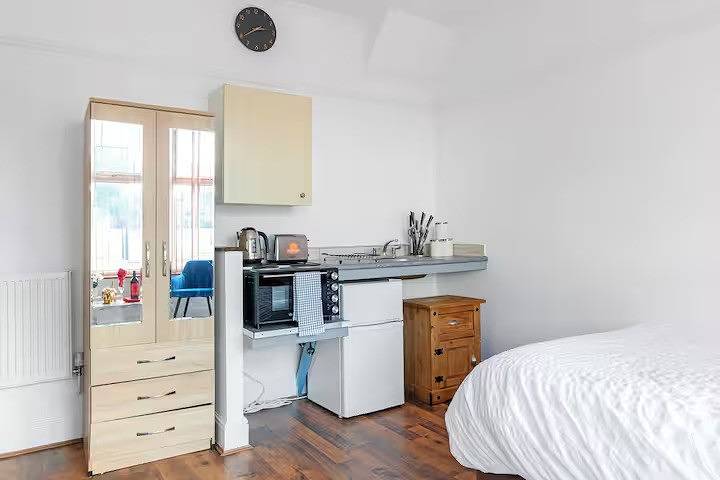 Estudio entero, Leicester1Br-Wifi-Modernapt-Kitchen-Sleeps2 in Leicester, Heart of England