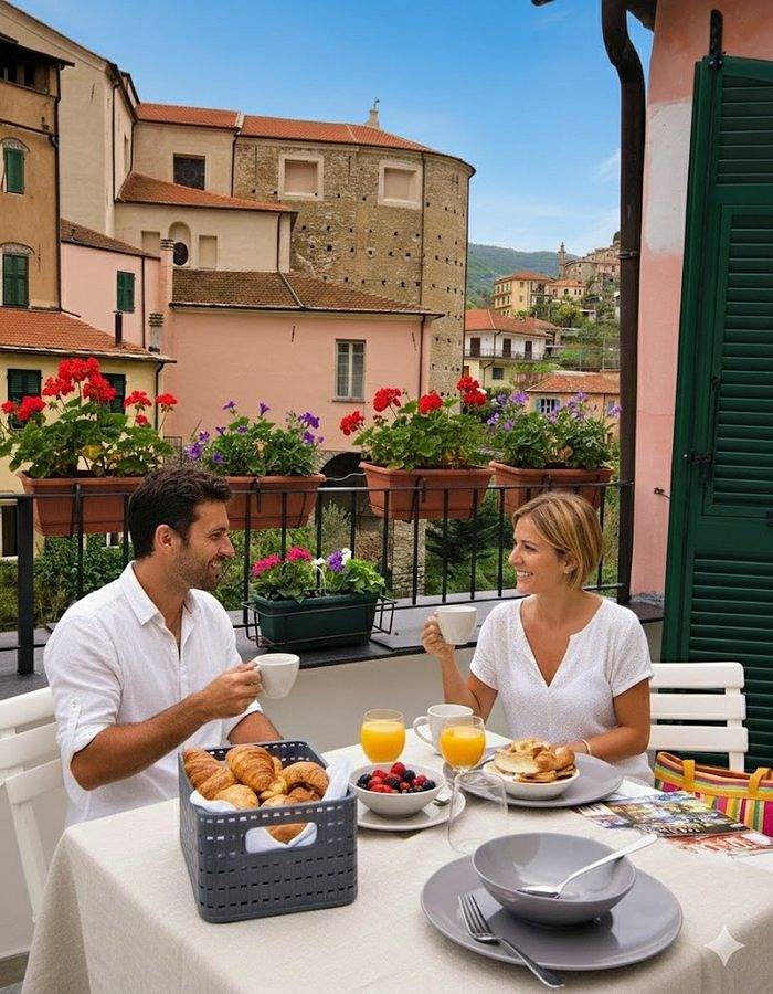 Ganze Wohnung, Rustikal Wohnung mit A/C und Terrasse | Ap03 in Dolcedo, Dolcedo Gemeinde