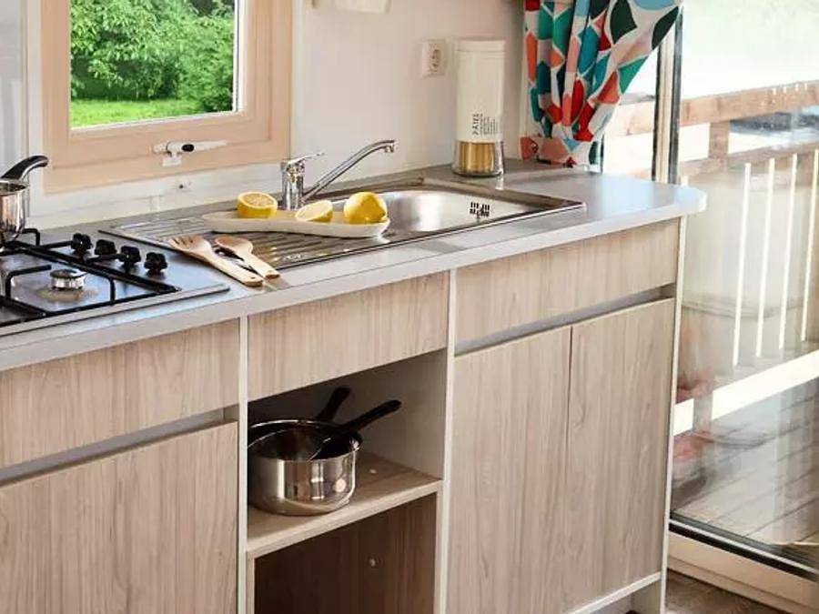 Camping Fontisson - Mobilheim 6 personen - Mobilheim 3 Zimmer 4/6 Personen Klimatisiert in Châteauneuf-de-Gadagne, Vaucluse