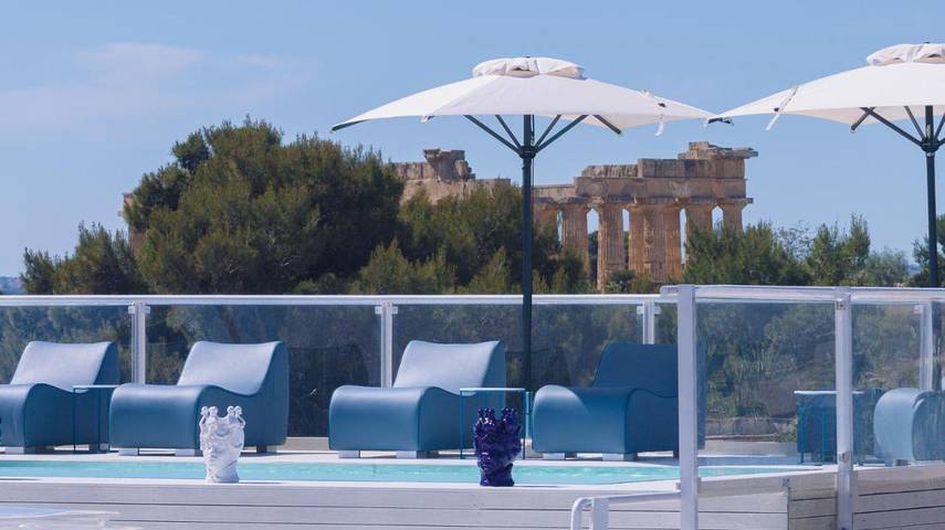 Hôtel pour 2 personnes, avec Balcon et Terrasse ainsi que Jacuzzi et Jardin dans Marinella di Selinunte