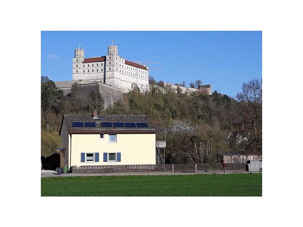 Uitzicht op kasteel Eichstätt in Eichstätt, Altmühltal