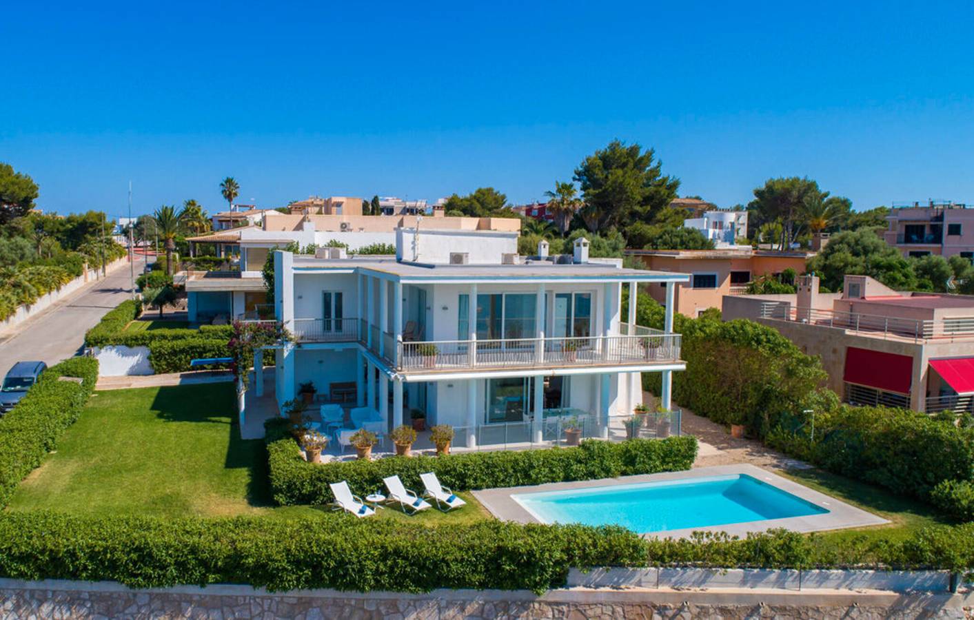 Villa 'Can Marilla' mit Meerblick, Wlan und Klimaanlage in Portocolom, Felanitx