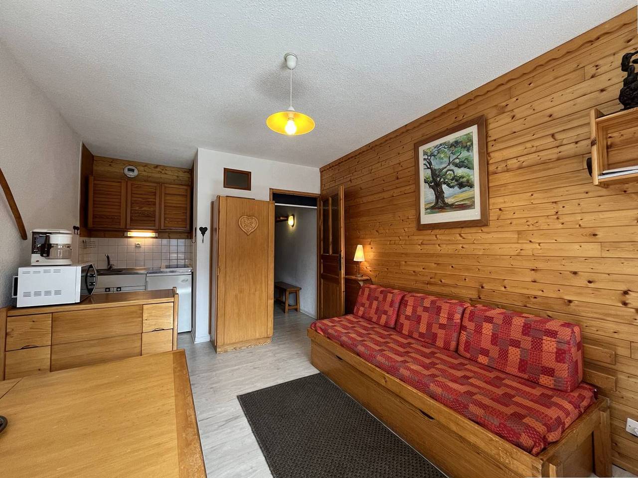 Estudio entero, Estudio para 4 personas con balcón en Plan Peisey in Parque Nacional de Vanoise