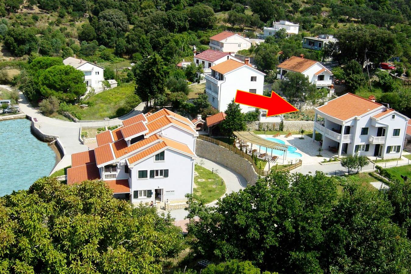 Ganze Wohnung, 1-Zimmer-Ferienwohnung mit Terrasse und Meerblick Kampor, Rab A-3214-d in Kampor, Rab