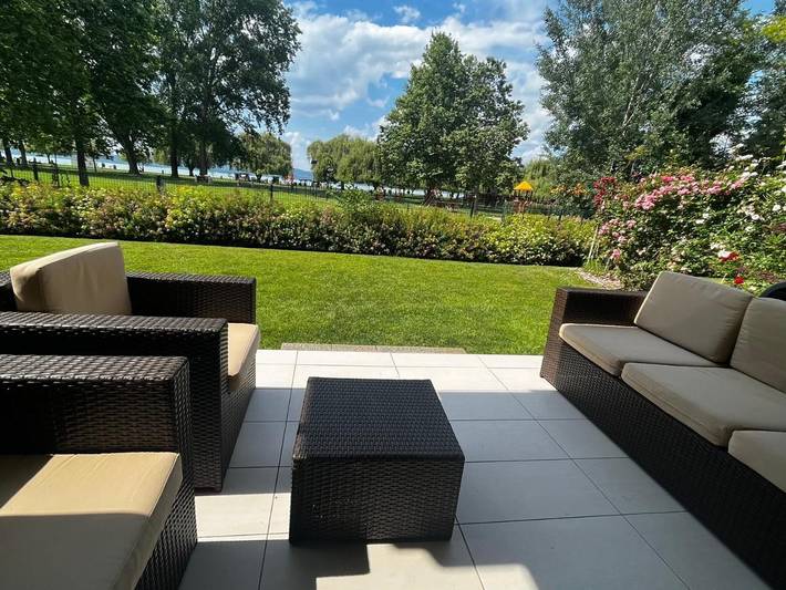 Ferienwohnung für 5 Personen, mit Seeblick und Sauna sowie Garten und Ausblick in Balatonlelle - 4