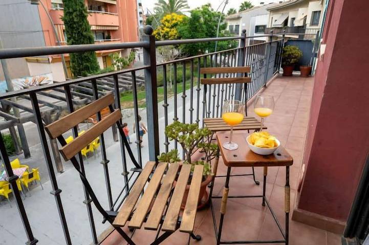 Vakantieappartement voor 3 personen, met balkon in Malgrat de Mar