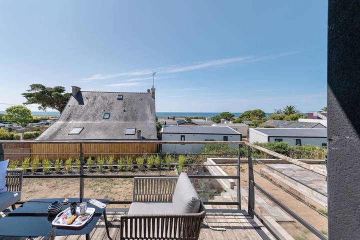 Ferienhaus für 8 Personen, mit Balkon und Garten
