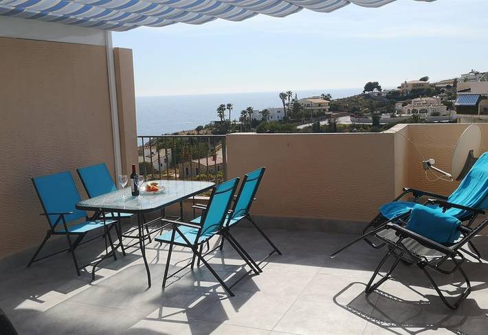 Apartamento entero, Soleado apartamento frente al mar con vistas, Wi-Fi y aire acondicionado in La Merced, Campello
