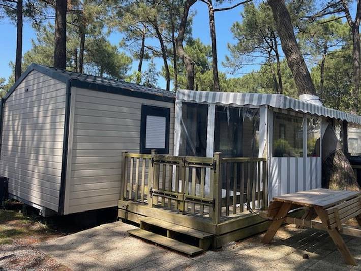 Tour Opérateur et particuliers sur camping Bonne Anse - Funpass non inclus - Mobilheim 6 personen - Mobilheim 2 Zimmer (Immobilhome) in Les Mathes, Côte de Beauté