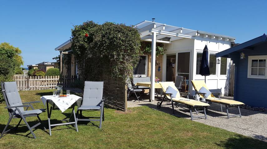 Ferienhaus für 4 Personen, mit Terrasse und Garten