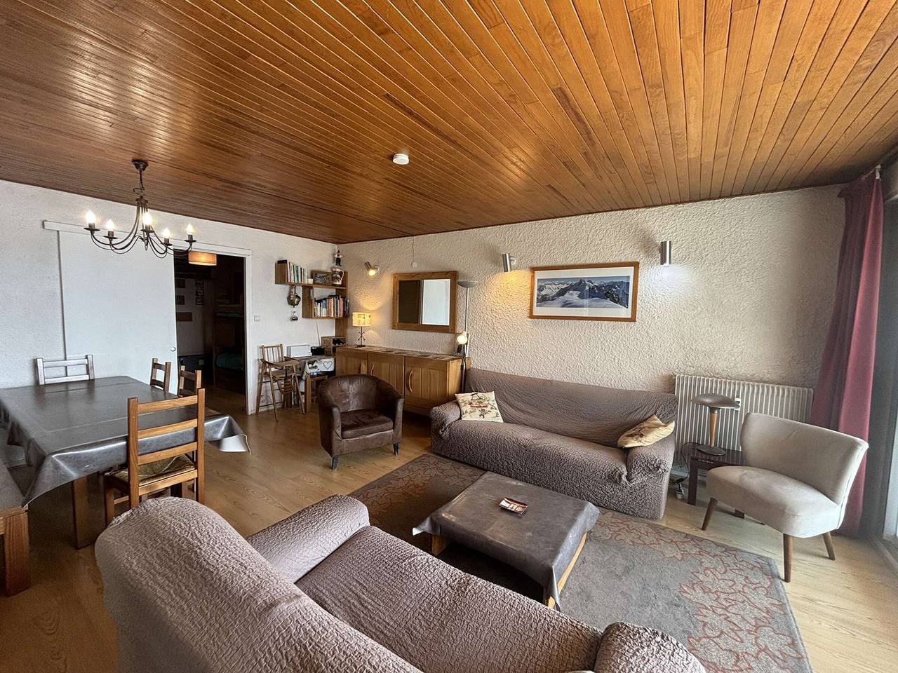 Apartamento entero, Apartamento 4 piezas para 9 personas con balcón, garaje y cerca de comercios en L'Alpe d'Huez in Huez, Parque Nacional de los Ecrins