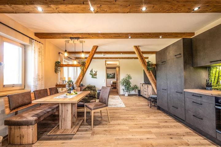 Ferienhaus für 3 Personen, mit Terrasse und Sauna sowie Ausblick, mit Haustier in Bayern - 3