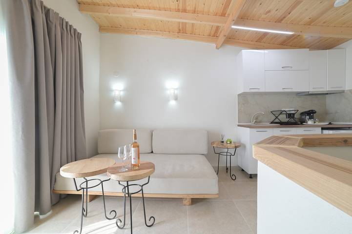 Ferienhaus für 4 Personen, mit Balkon und Garten