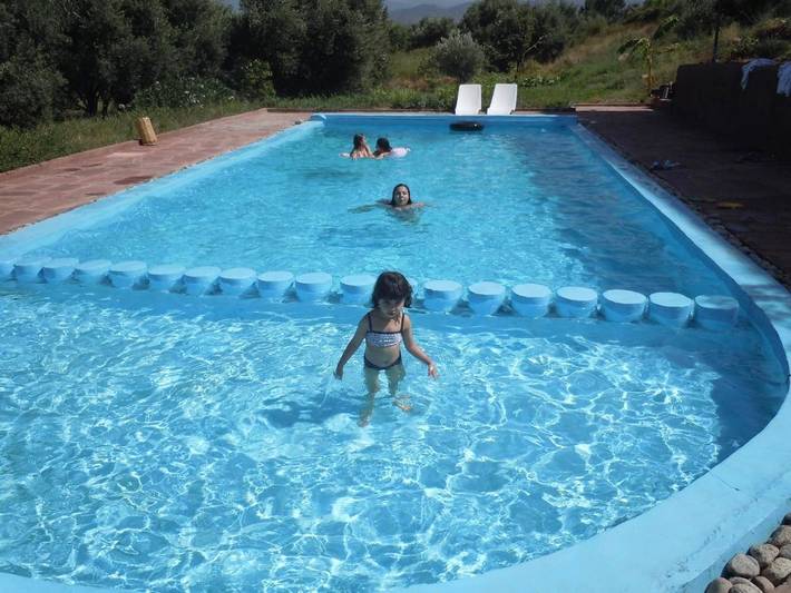 Maison d’hôte pour 4 personnes, avec bassin pour enfant et sauna ainsi que jardin et piscine, animaux acceptés