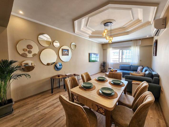 Vakantieappartement voor 6 personen, met balkon en uitzicht in Tanger