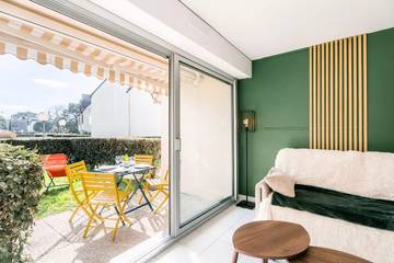 Gîte pour 4 personnes, avec vue et terrasse dans Plage de Beaumer
