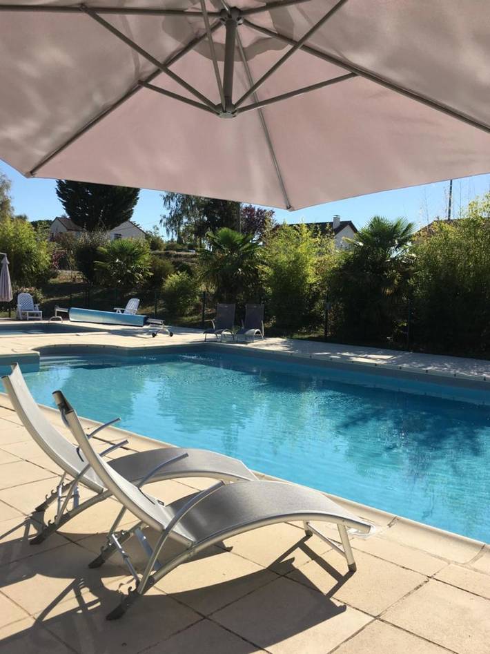 Appart’hôtel pour 2 personnes, avec vue ainsi que jardin et piscine, animaux acceptés à La Roche-Posay