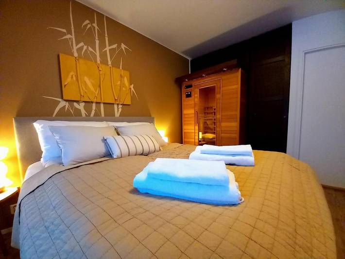 Ferienwohnung für 4 Personen, mit Ausblick und Terrasse sowie Sauna in Lappland