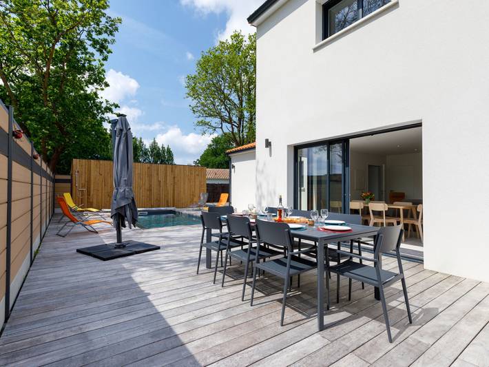 Location de vacances pour 8 personnes, avec terrasse et jardin à La Bernerie-en-Retz - 3