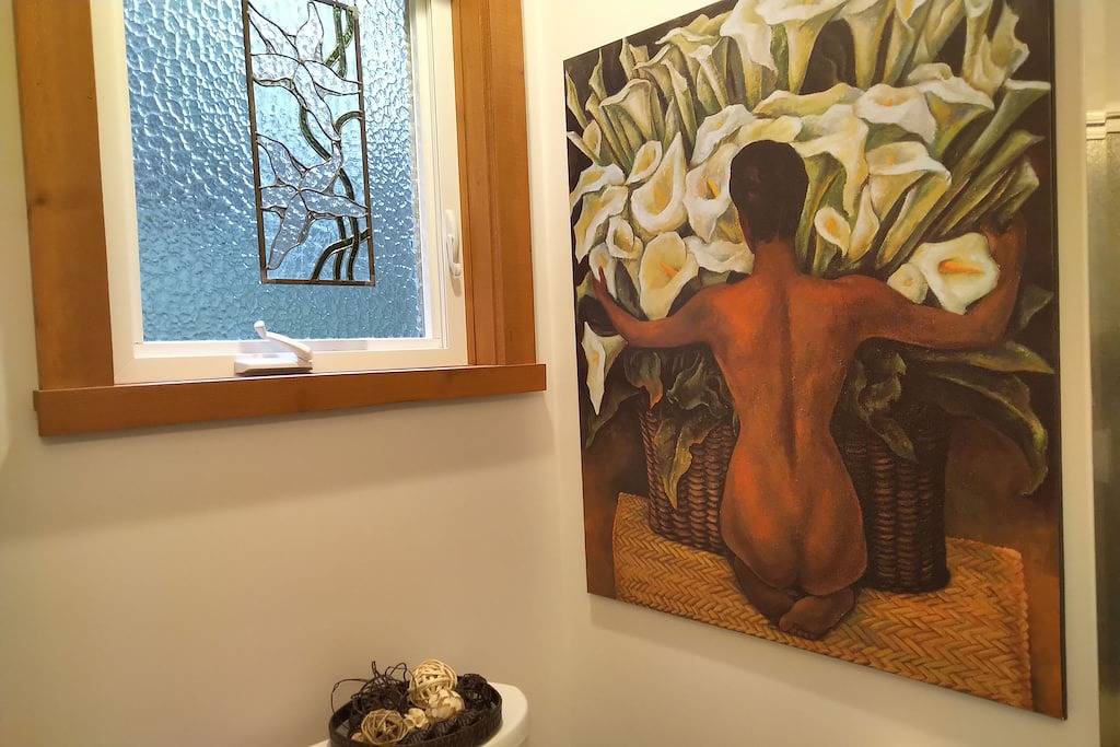 The Cabin on Waterfront-Kabine-Eigenes Badezimmer-Blick aufs Meer-Klassisch in Sunshine Coast Regional District