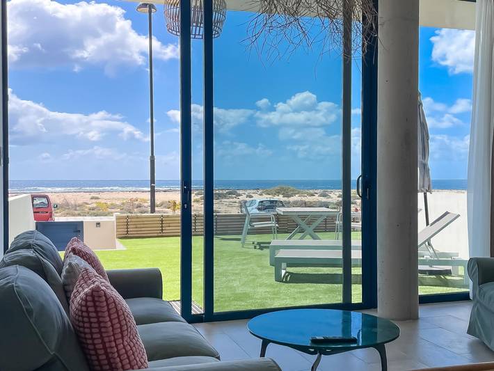 Ferienwohnung für 4 Personen, mit Terrasse und Garten sowie Pool in El Cotillo